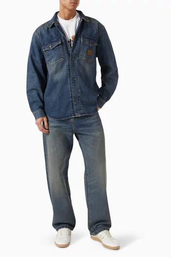 Lincoln Shirt Jacket in Denim