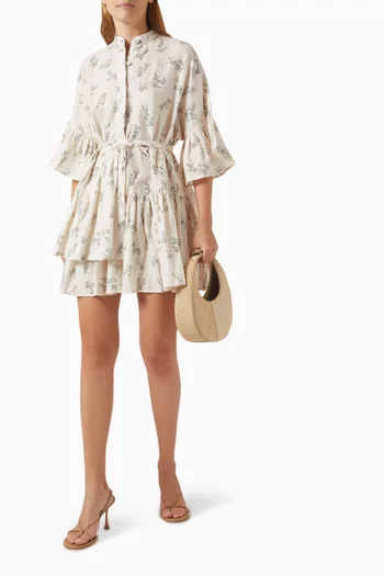 Tilda Mini Dress in Linen