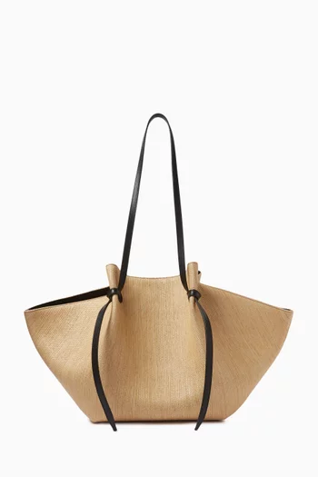 Large Mochi Tote Bag in Raffia