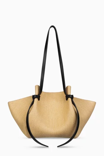 Small Mochi Tote Bag in Raffia