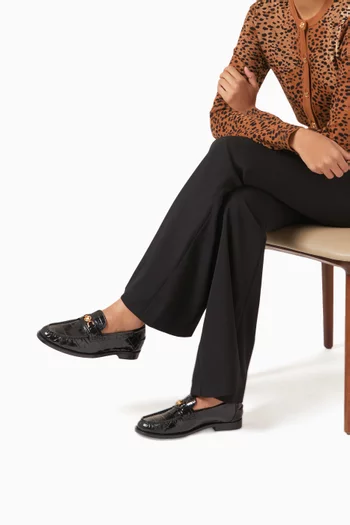 Medusa '95 Loafers in Croc-embossed Leather
