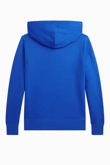 Logo-embroidered Hoodie in Cotton-fleece