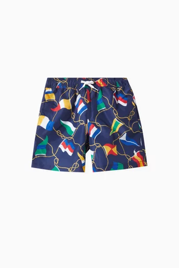 Allover-print Swim Shorts