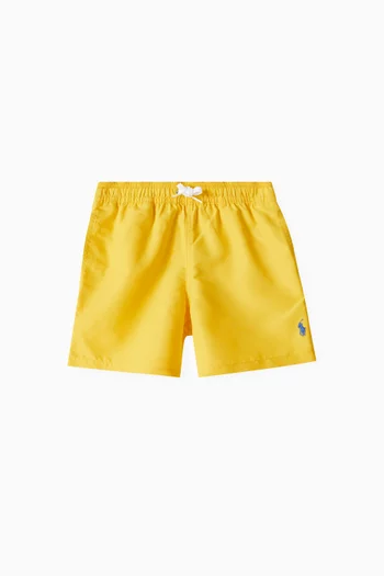 Embroidered-pony Swim Shorts