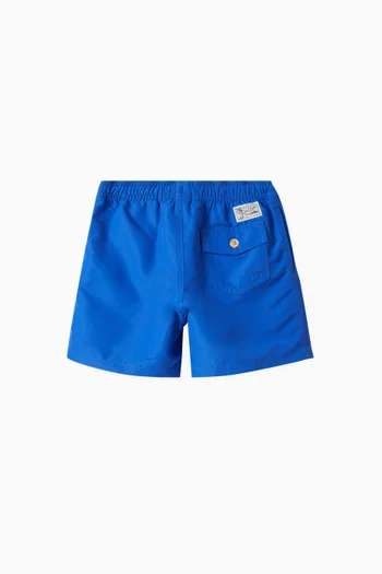 Embroidered-pony Swim Shorts