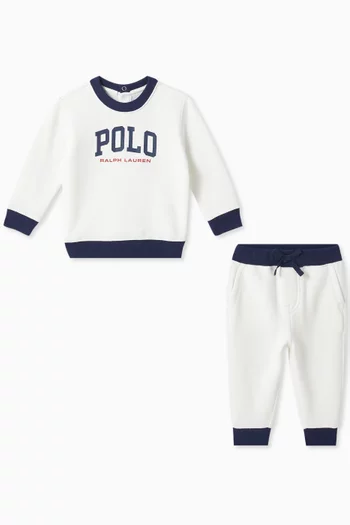 Logo Sweatshirt & Sweatpants in Cotton-blend