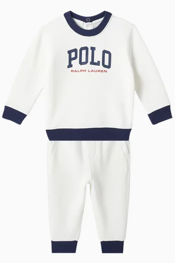 Logo Sweatshirt & Sweatpants in Cotton-blend