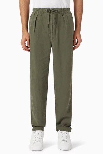 Lateef Tapered-fit Pants in Linen