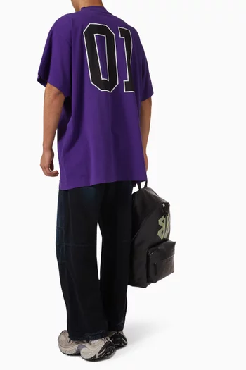 Basketball Series Oversized T-shirt in Vintage Jersey