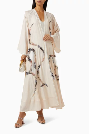 Sequin-embellished Abaya