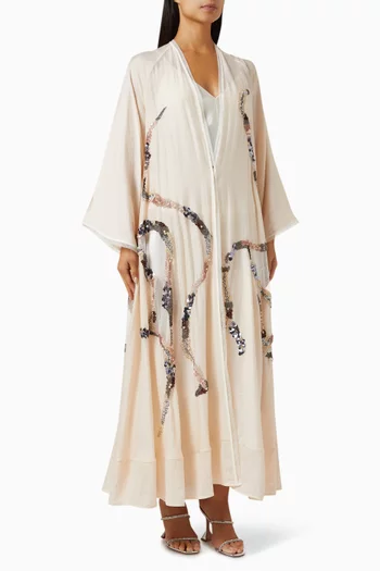 Sequin-embellished Abaya