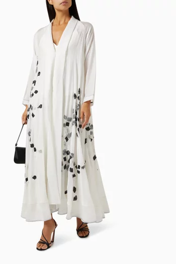 Sequin-embellished Abaya