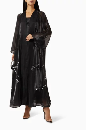 Sequin-embellished Abaya