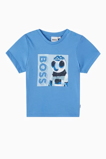 Logo Graphic T-shirt in Cotton