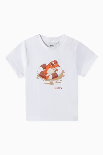 Logo Graphic T-shirt in Cotton