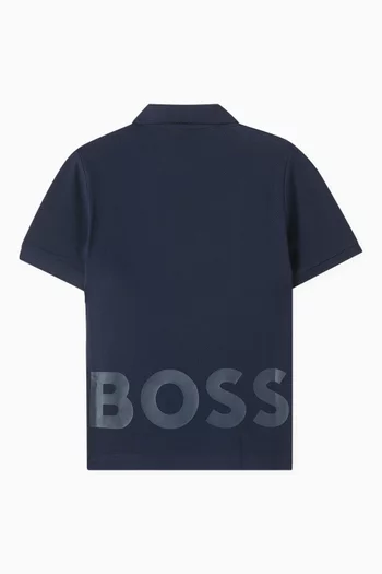 Logo Polo Shirt in Cotton-piqué