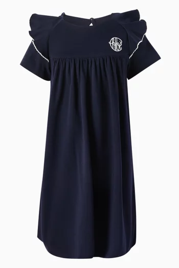 Ruffle T-shirt Dress in Cotton