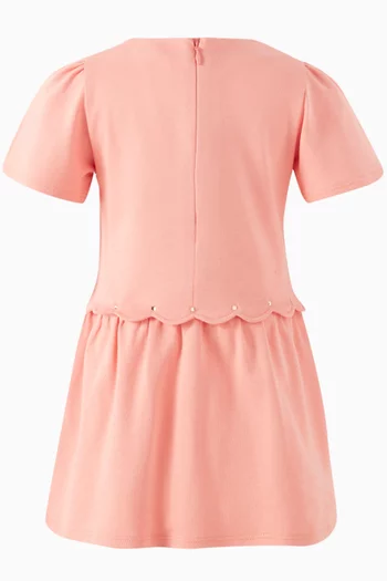 Scalloped Dress in Organic Cotton