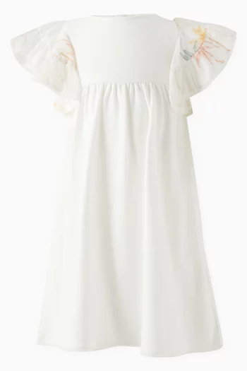 Ruffled Dress in Organic Cotton