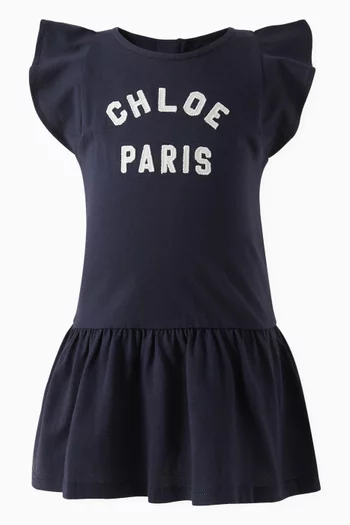 Ruffle Dress in Organic Cotton