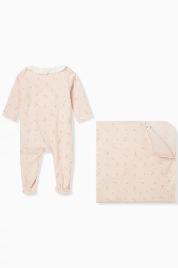 Pyjama & Blanket Gift Set in Organic Cotton Interlock