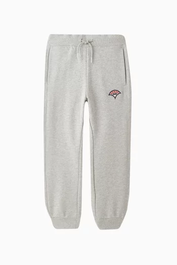 Embroidered Sweatpants in Cotton