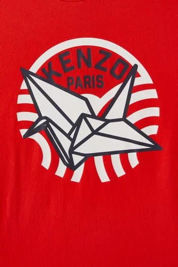 Branded Print T-shirt in Organic Cotton