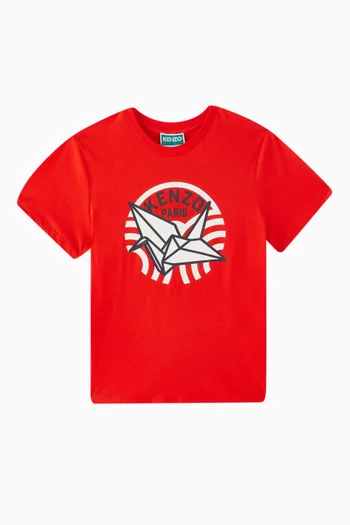 Branded Print T-shirt in Organic Cotton