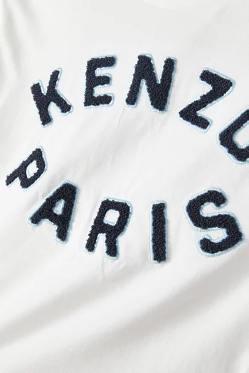Logo-appliqué T-shirt in Organic Cotton