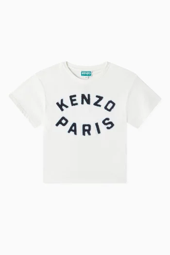 Logo-appliqué T-shirt in Organic Cotton