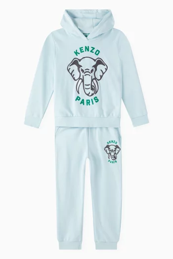 Logo-print Hoodie in Cotton