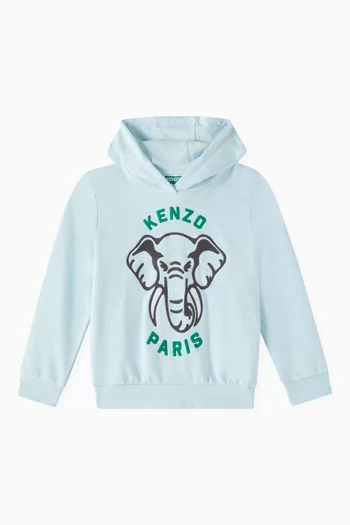 Logo-print Hoodie in Cotton