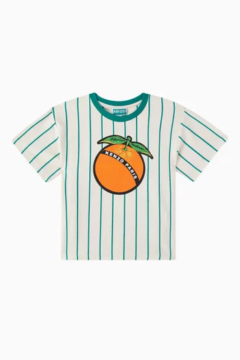 Striped T-shirt in Cotton Jersey