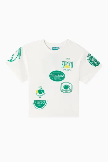 Patch Logo T-shirt in Organic Cotton