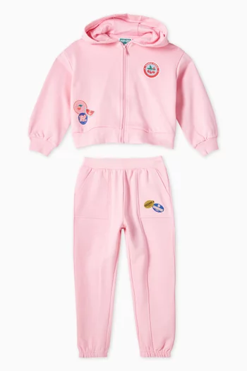 Logo-patch Hoodie in Cotton