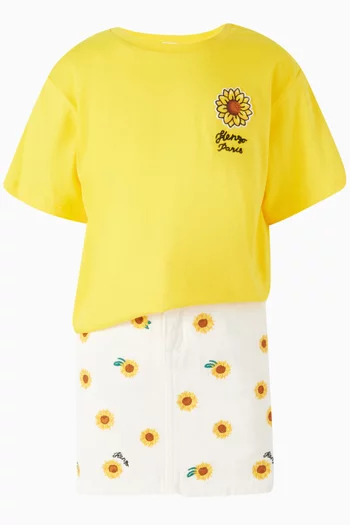 Sunflower Logo-print T-shirt in Cotton