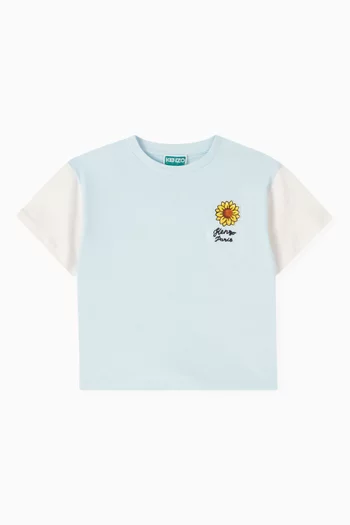 Sunflower Logo-patch T-shirt in Organic Cotton-jersey