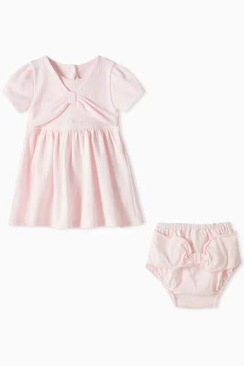 Ribbed Dress & Headband in Cotton