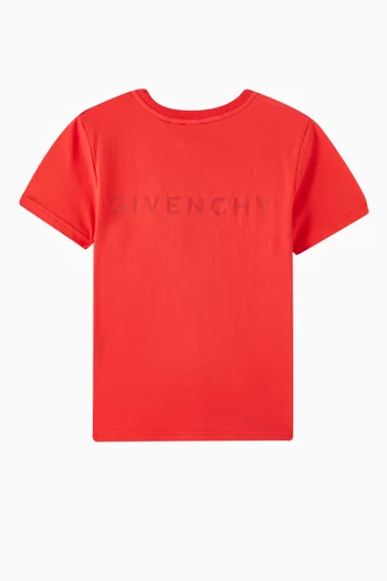 4G Printed T-shirt in Organic Cotton