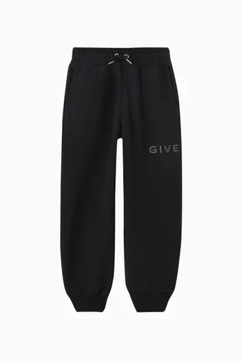 Logo-print Tapered Sweatpants in Cotton-blend