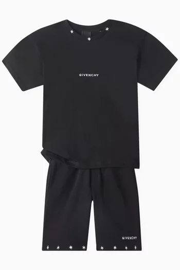 Logo Shorts in Cotton blend