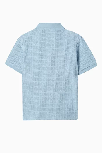 4G-jacquard Polo Shirt in Cotton