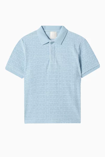 4G-jacquard Polo Shirt in Cotton
