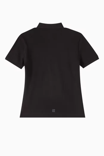 Logo Polo Shirt in Cotton
