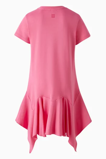 Flounce T-shirt Dress in Cotton
