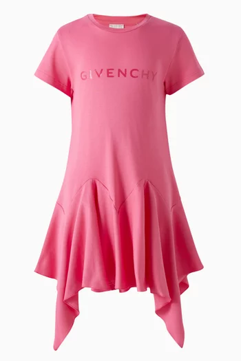 Flounce T-shirt Dress in Cotton
