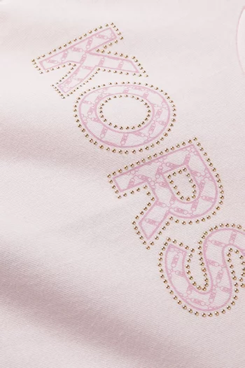 Studded Logo T-shirt in Organic Cotton