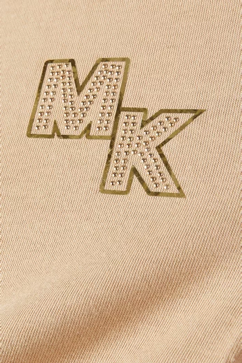 Metallic-effect Logo T-shirt in Organic Cotton