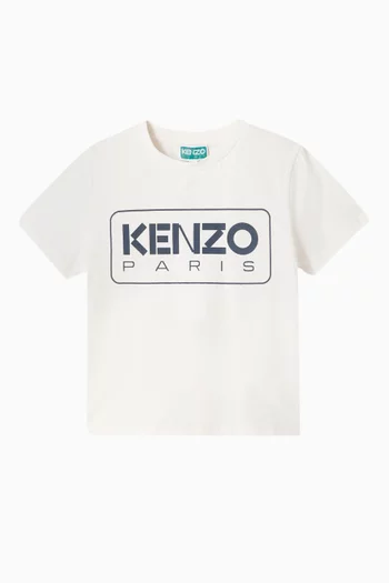 Kenzo Paris Logo T-shirt in Cotton