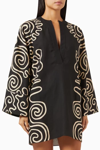 Siena Mini Tunic Dress in Linen